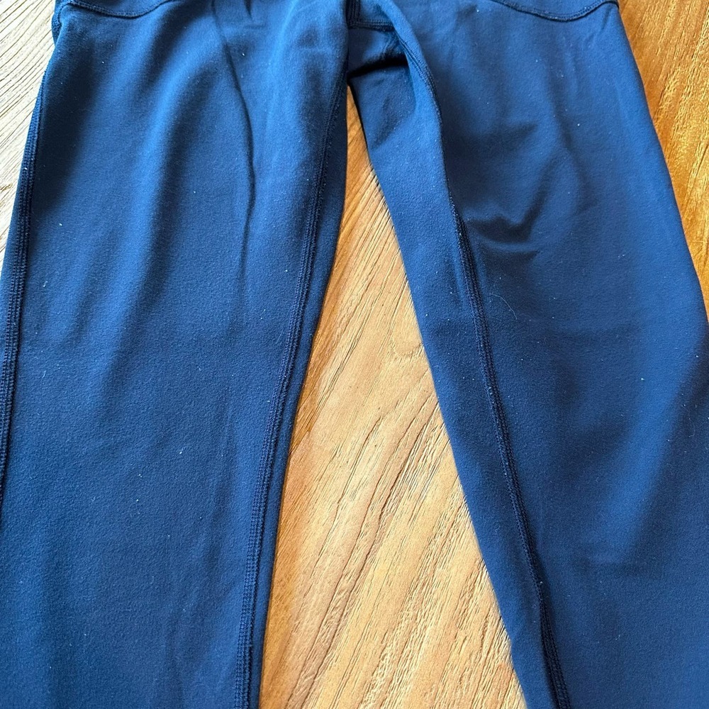 Lululemon Athletic Women’s Navy Stretch Pants Gym Workout Drawstring Waist - Picture 5 of 10